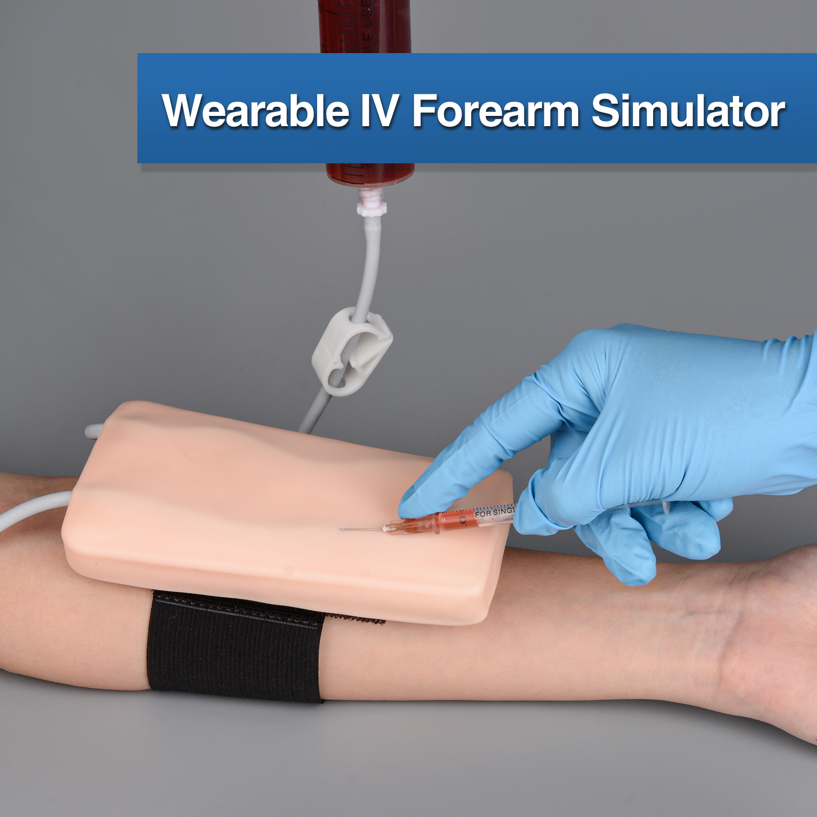 Wearable Venipuncture Training Pad with Realistic Veins for Phlebotomy Practice
