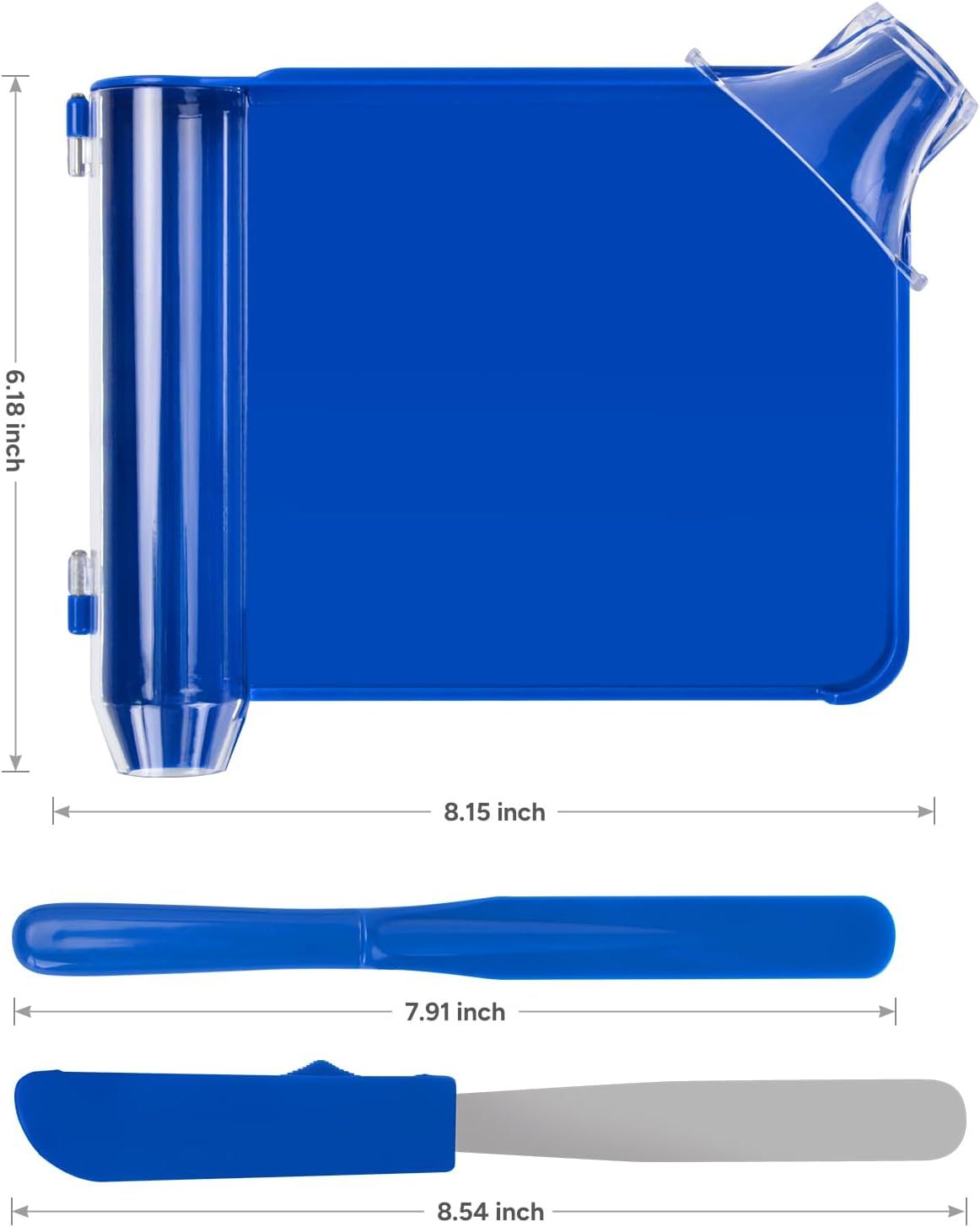 The Size Info of Large Pill Counting Tray with Spatula
