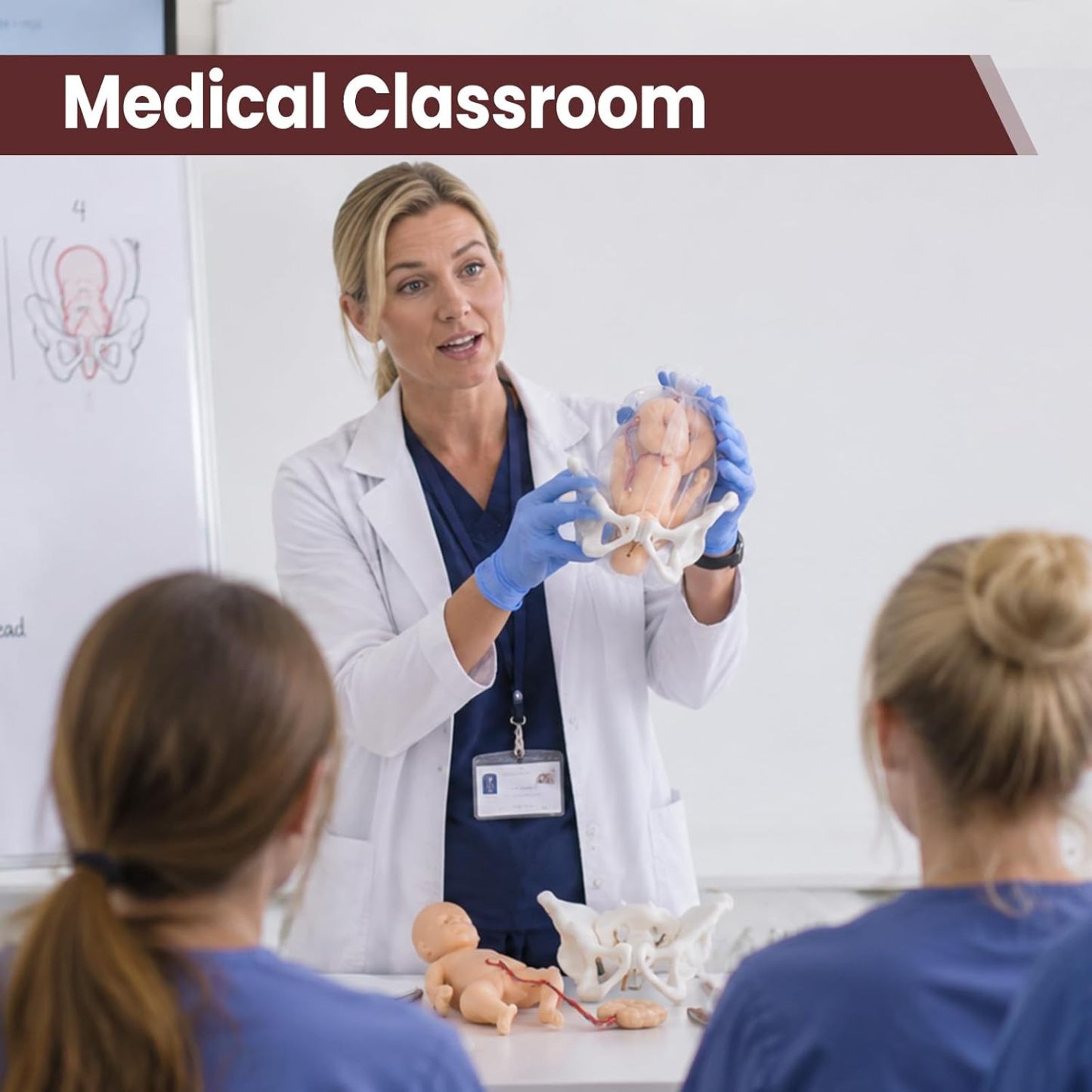 Mini Childbirth Education Model with Female Pelvis and Fetal Baby