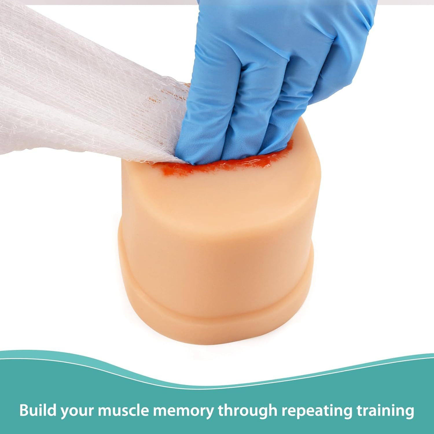 Practice Wound Packing On Trauma Simulator Model