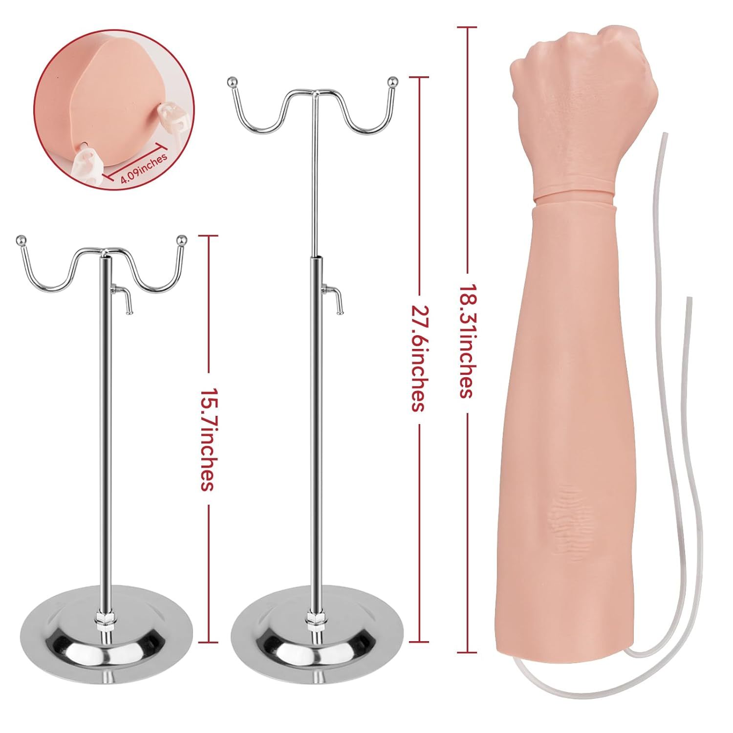 Phlebotomy Practice Arm Kit with Replacable Arm Skin Design