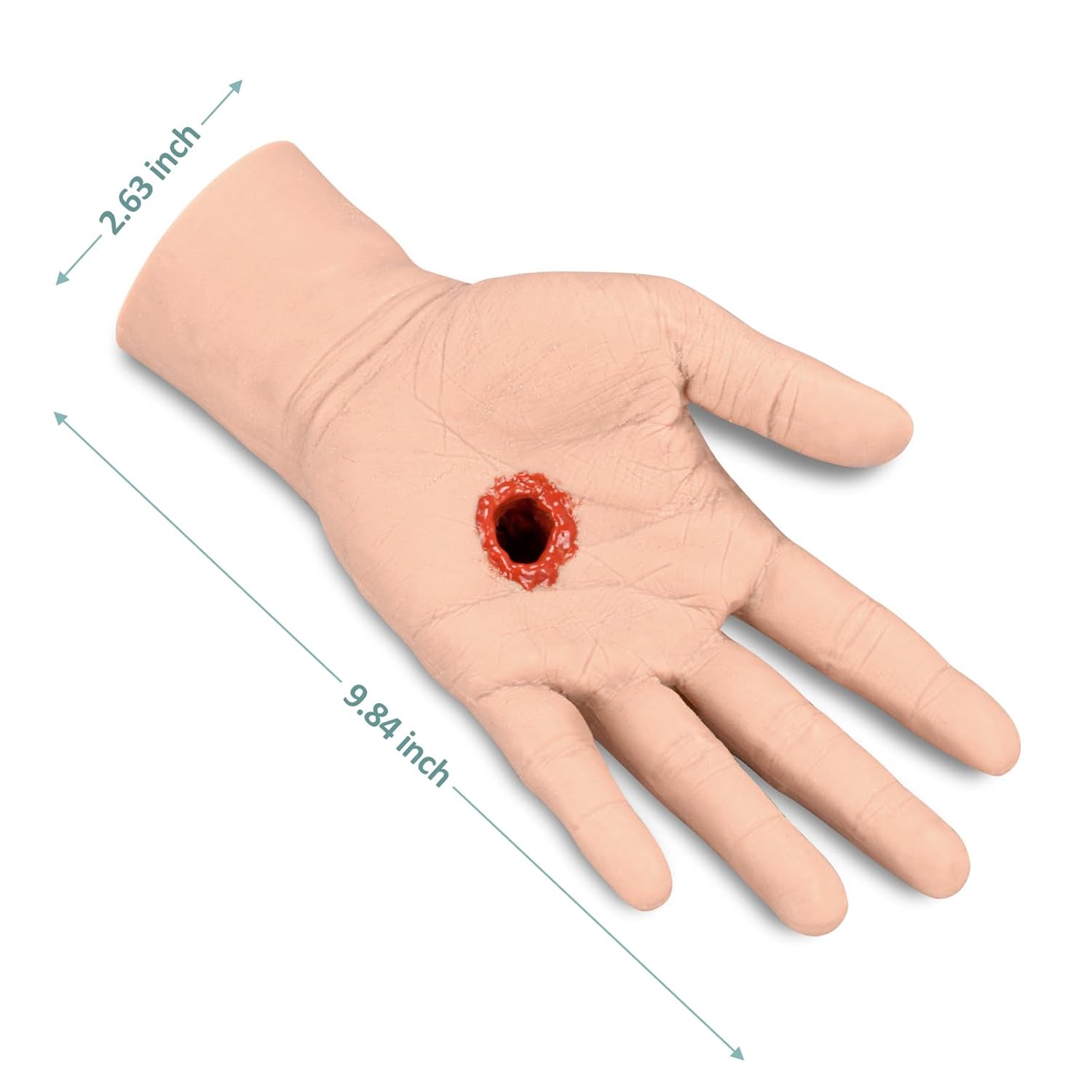 Palm Gunshot Wound Simulator Size Details