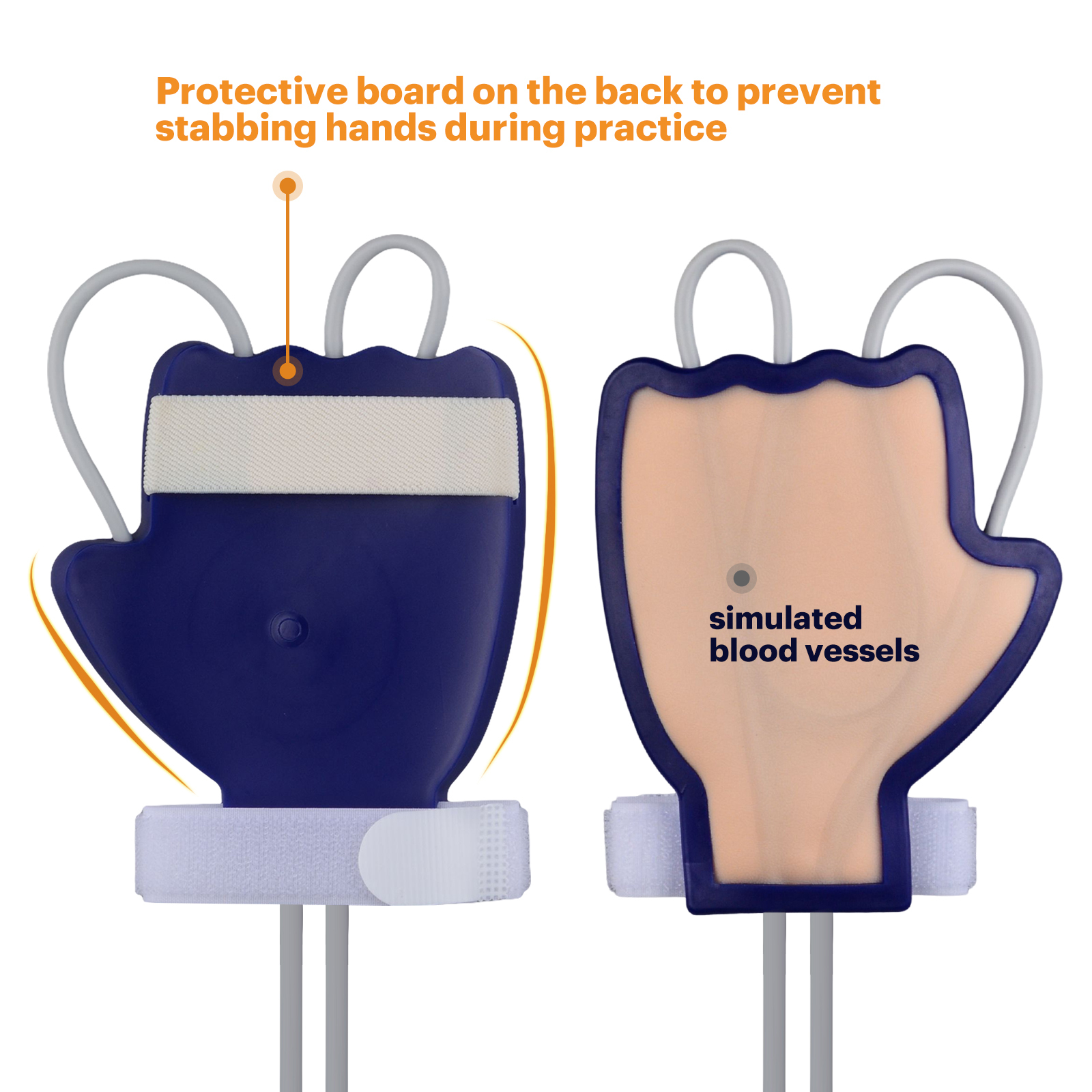 Intravenous Trainer with Silicone Skin Pad and Protective Board