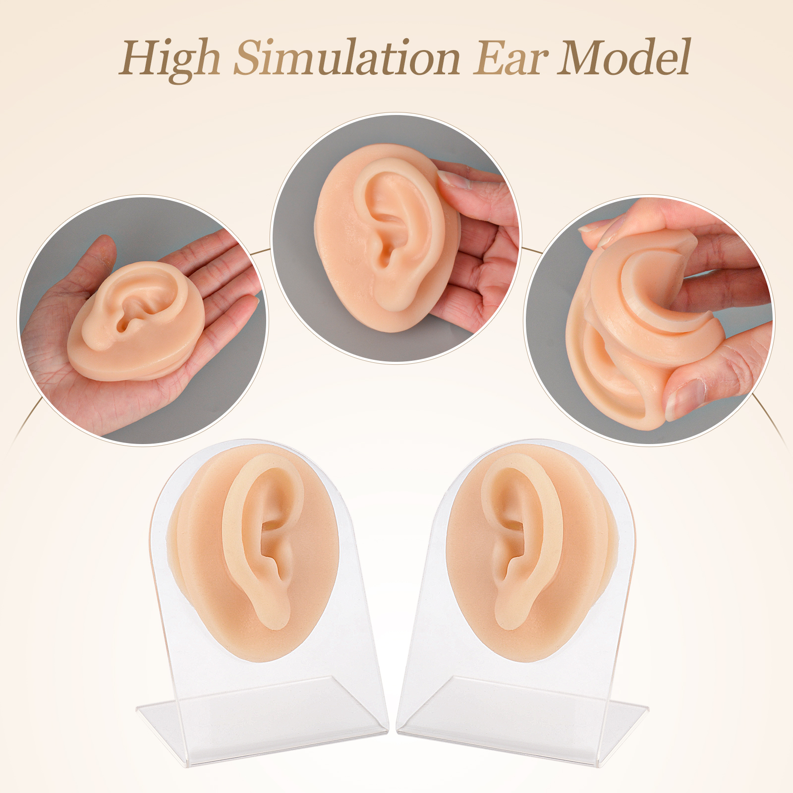 Ear Piercing Training Models, 1 Pair