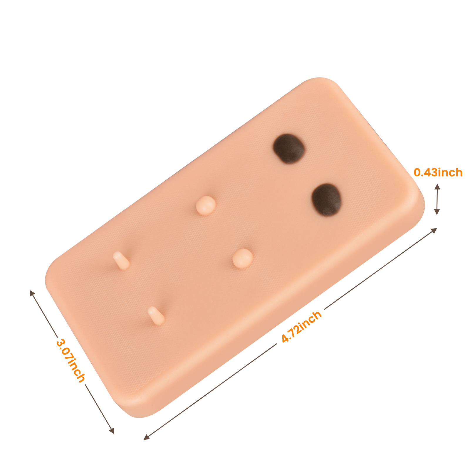 Dermal Lesion Simulated Tissue Pad Size Reference