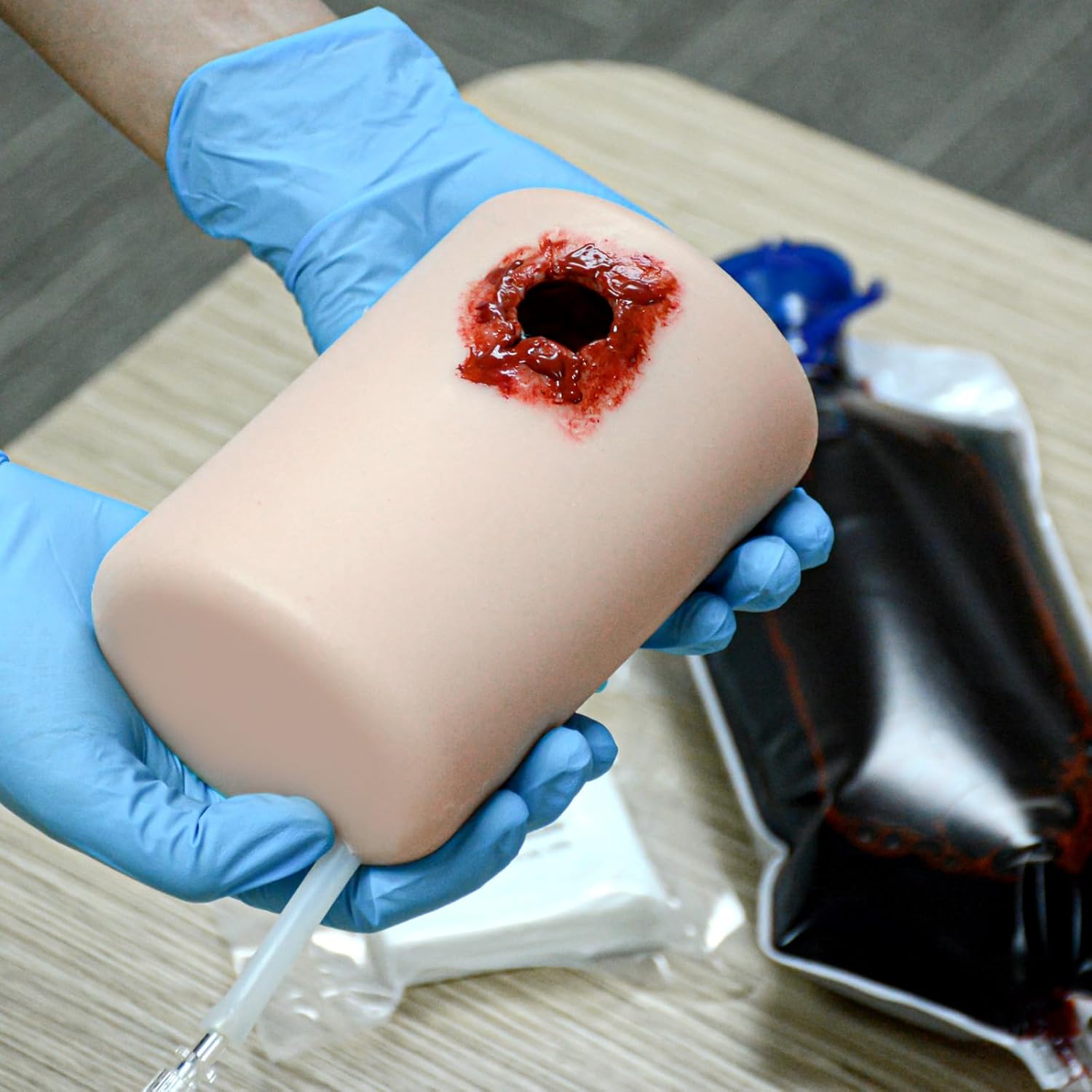 Trauma Gunshot Wound Pack Trainer Durable Silicone