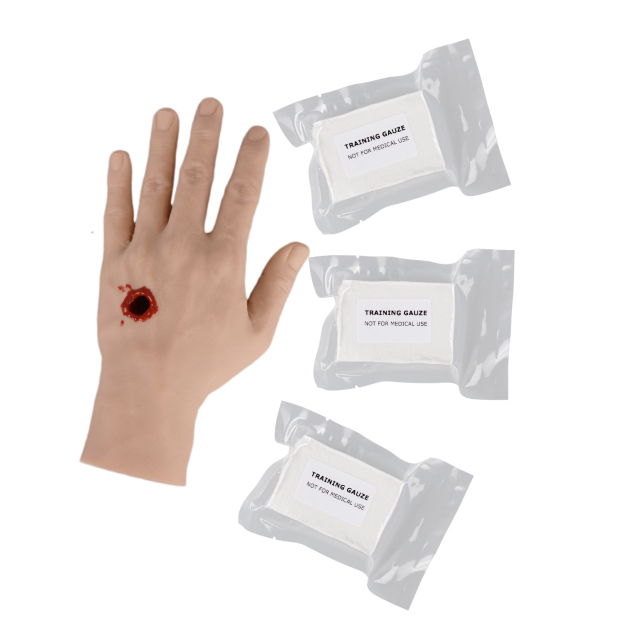 Palm Gunshot Wound Training Model With Accessories