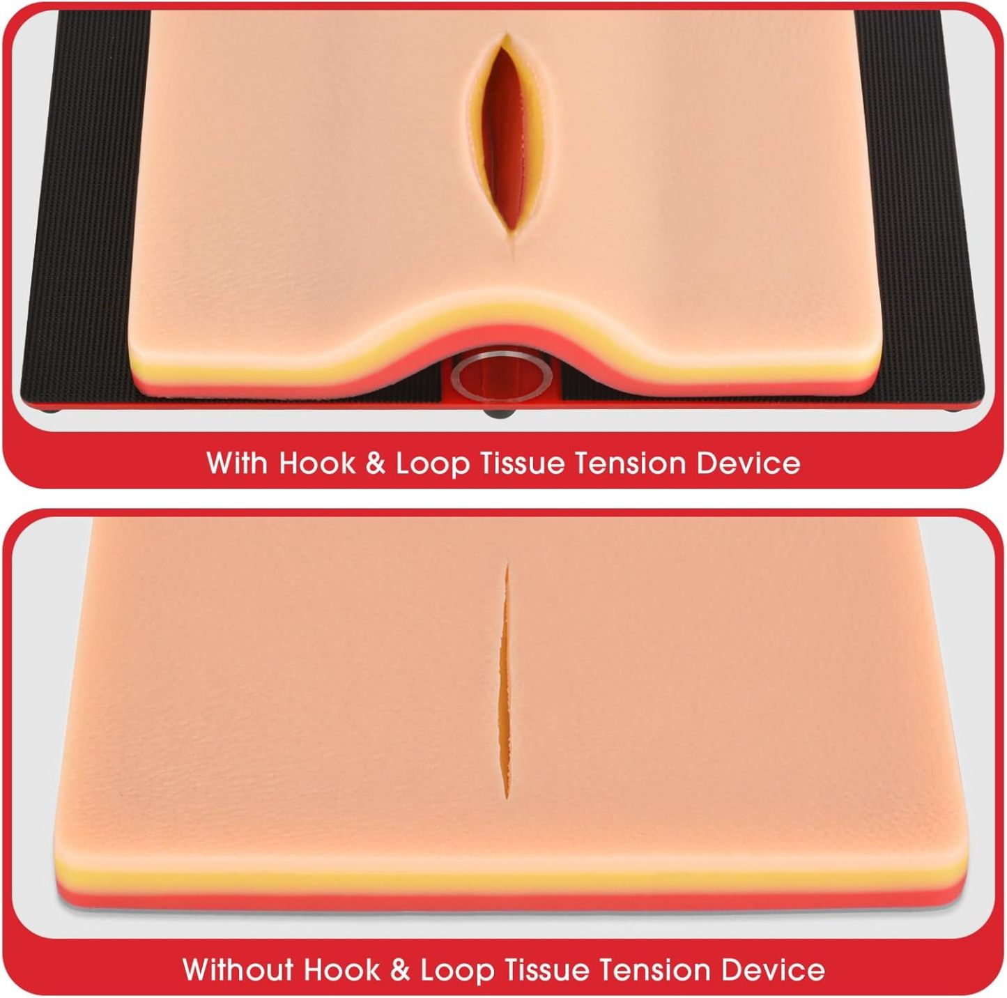 Medical Training Suture Pad With Realistic Skin Resistance
