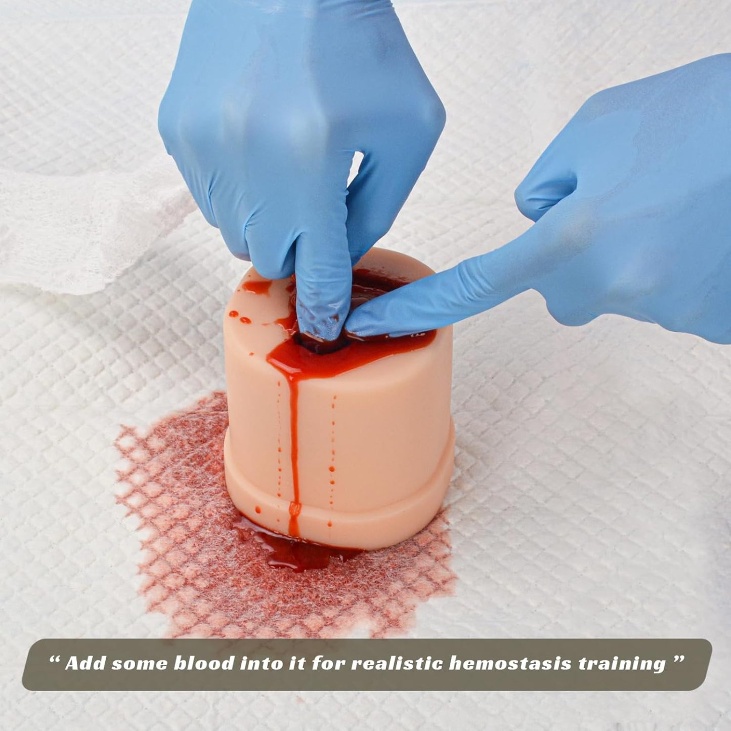 Realistic Bleeding Effect On Gunshot Wound Packing Trainer