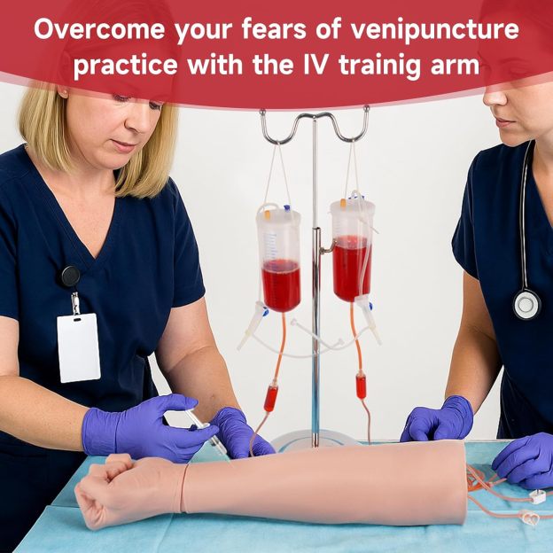 Phlebotomy Practice Arm Kit with Replacable Arm Skin Design