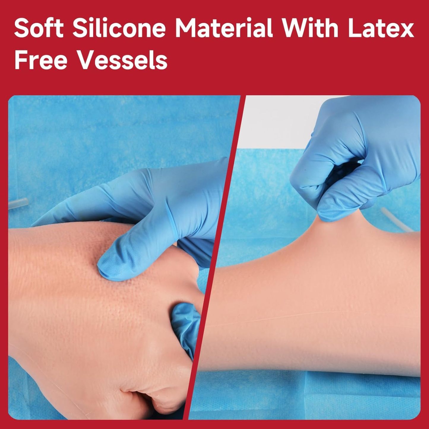 Phlebotomy Practice Arm Kit with Replacable Arm Skin Design