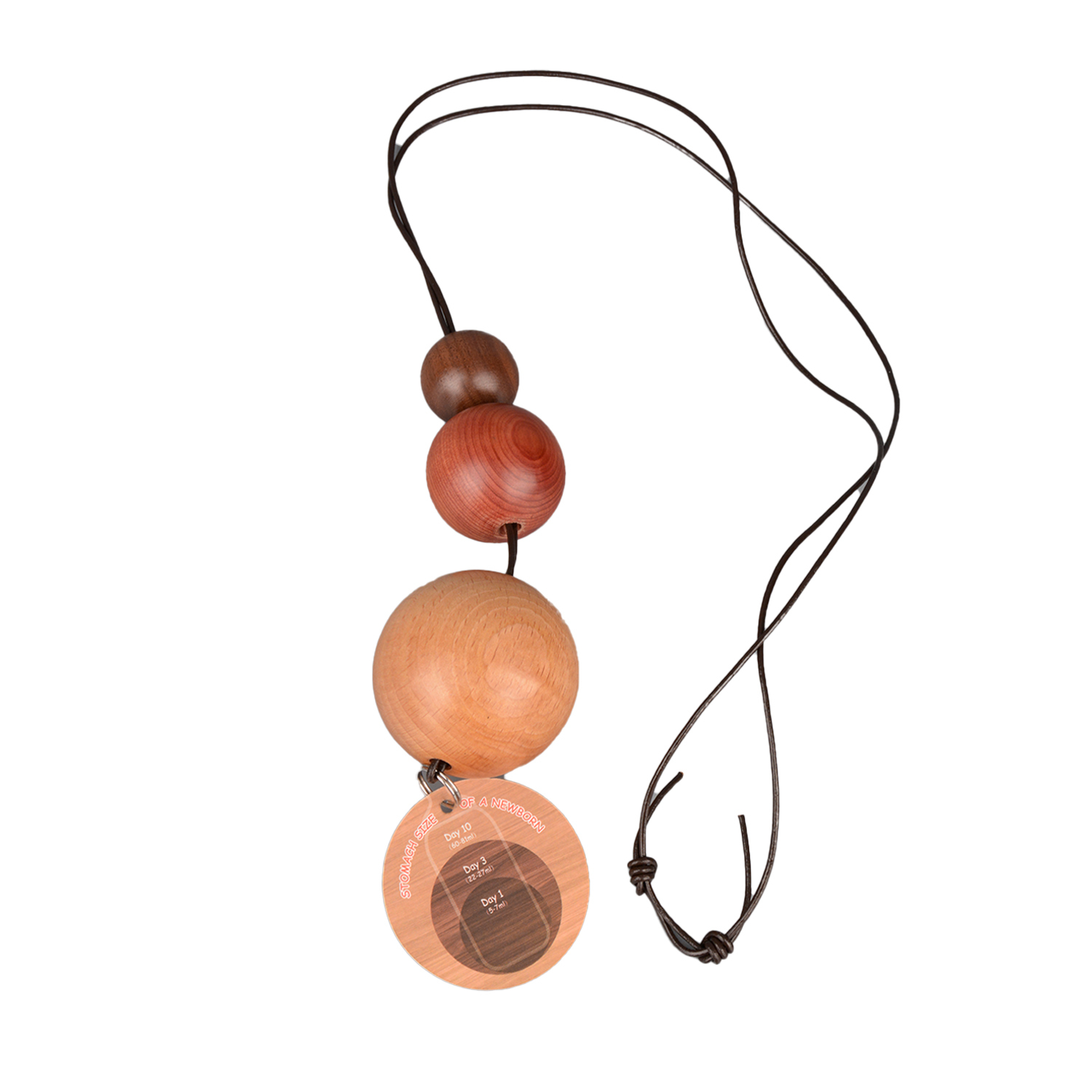 Wooden Baby Belly Beads for Breastfeeding Education