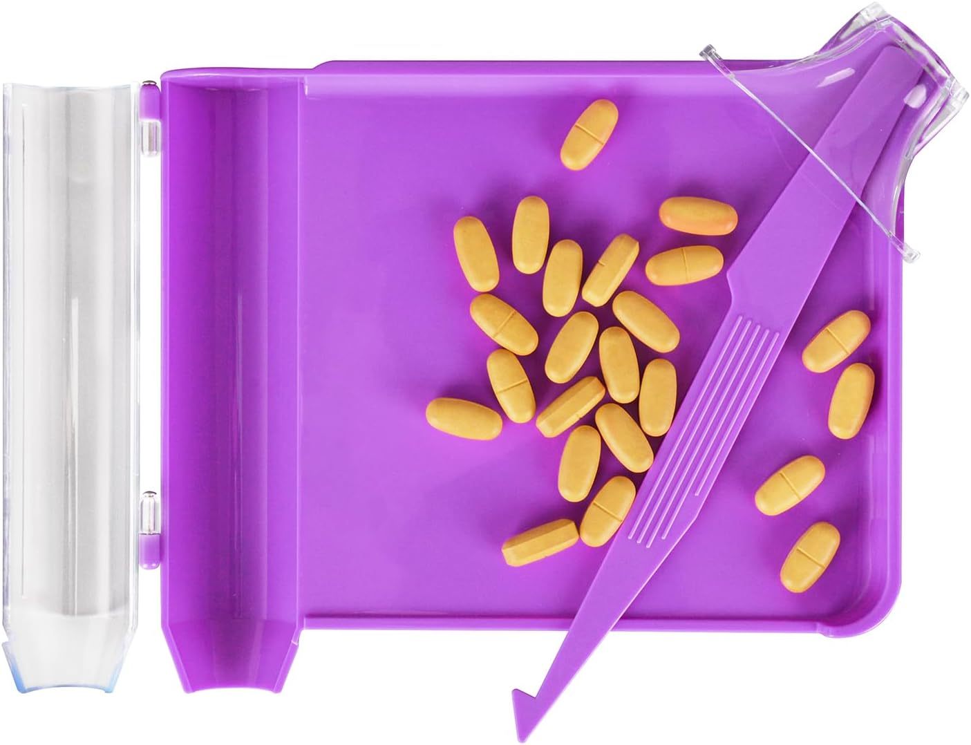 Right Hand Pill Counting Tray Purple