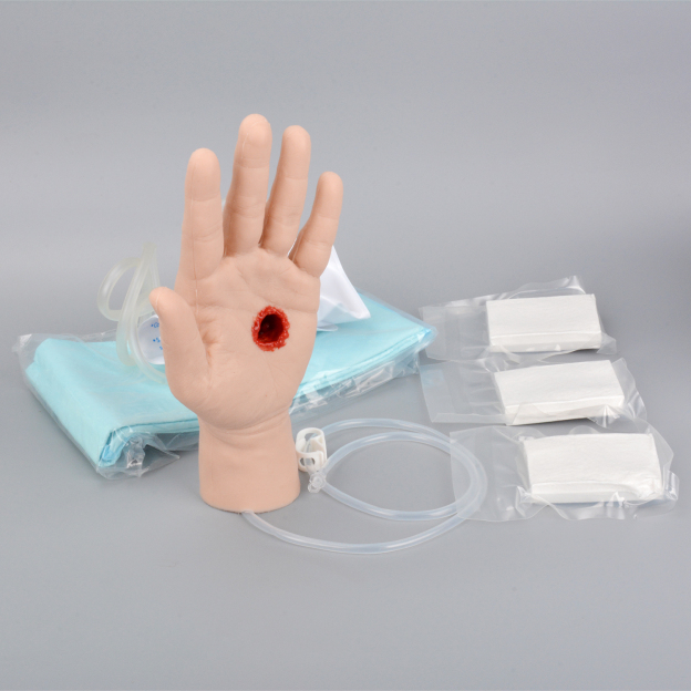 GSW Wound Packing Hand Trainer with Bleeding System