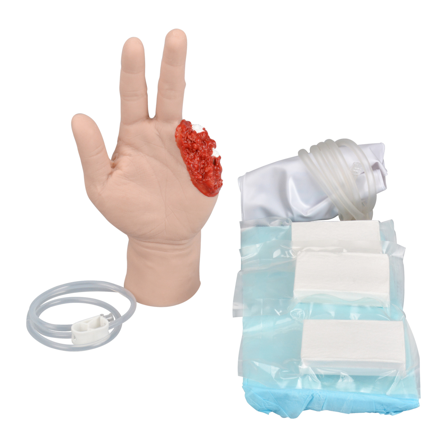 Bleeding Simulation Finger Injury Hand Model Kit