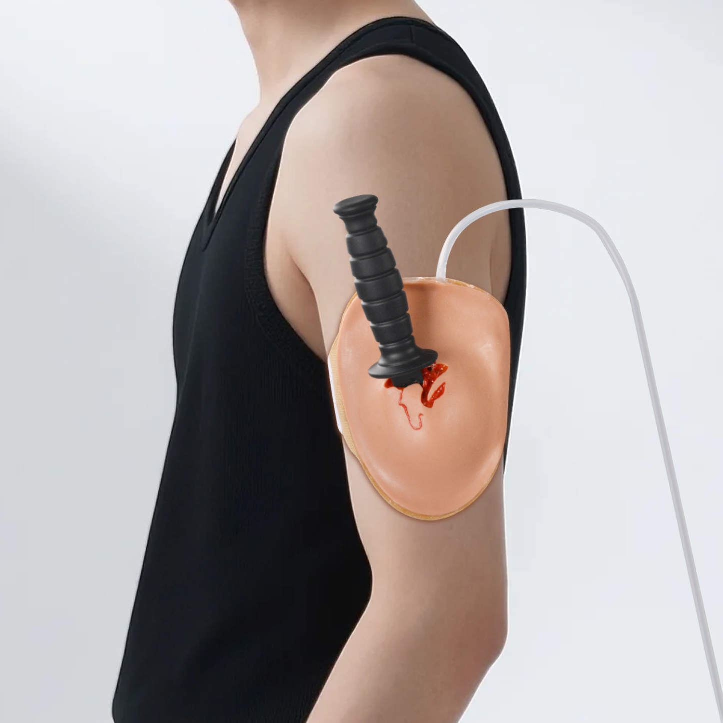 Shoulder Impaled Knife Trauma Wound Simulator