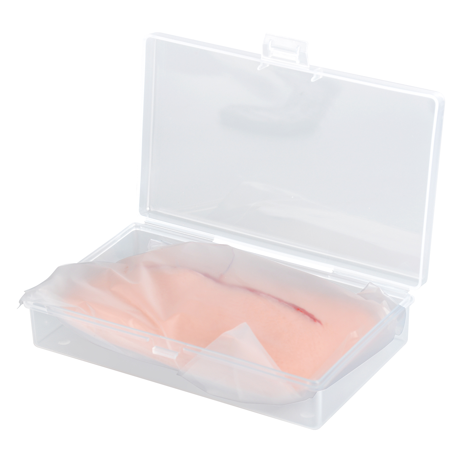 Glass Cut Wound Moulage with Embedded Glass