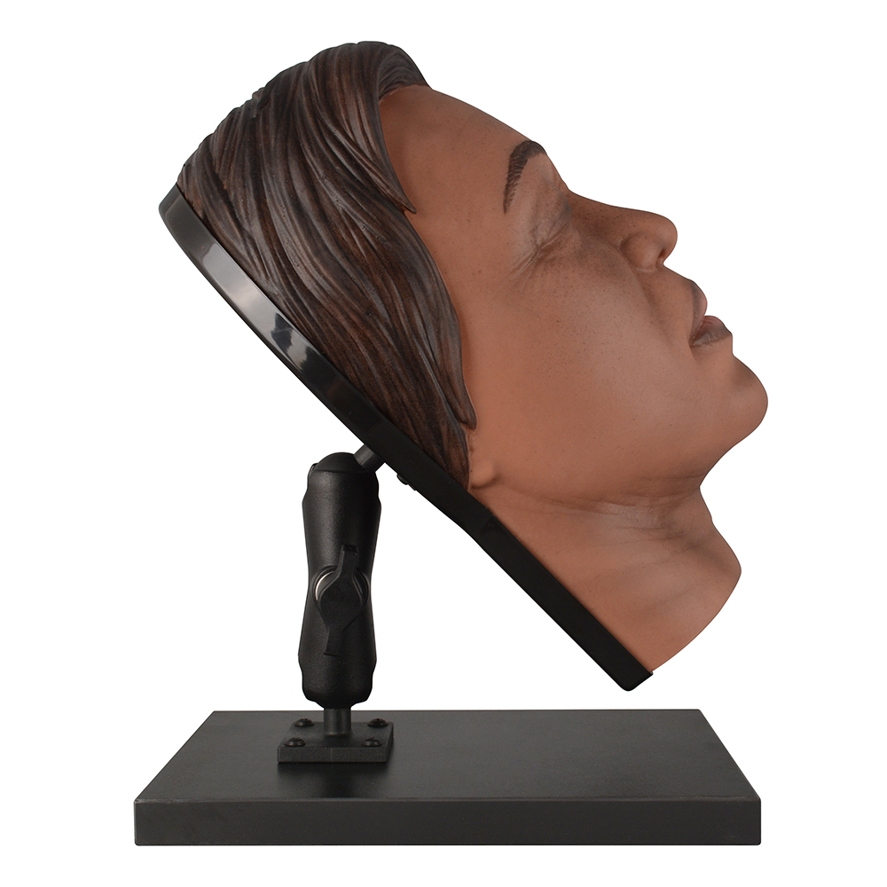 Black Skin Silicone Facial Training Model
