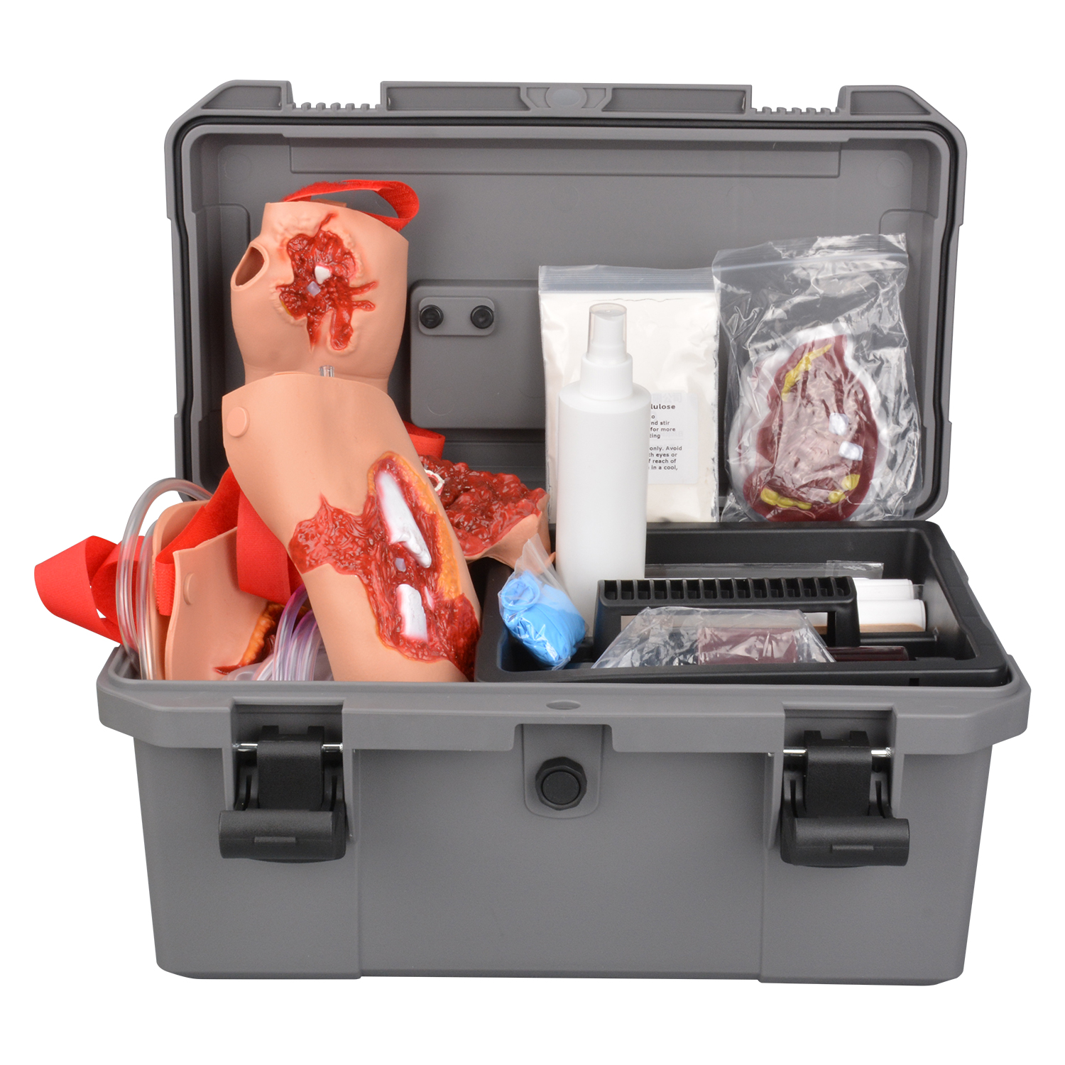 Trauma Casualty Simulation Training Kit with Carrying Box