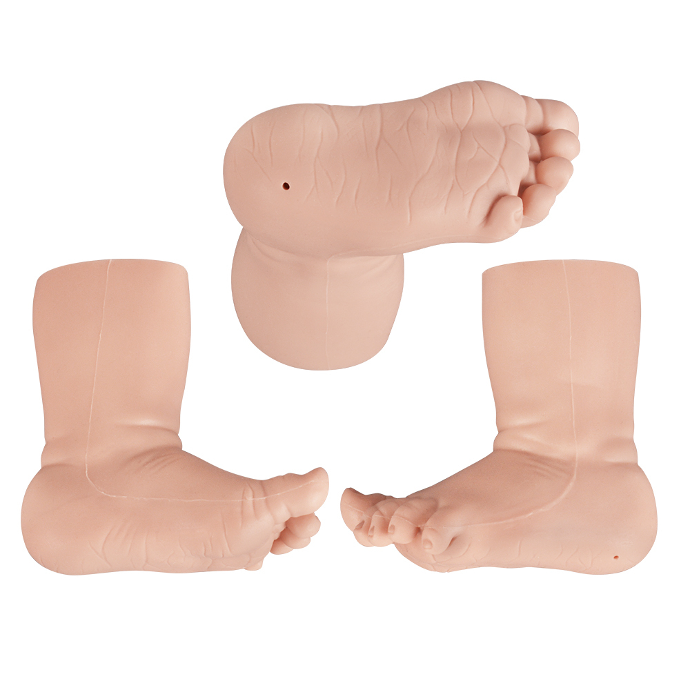 Side View Showing Full Baby Foot And Heel Puncture Site