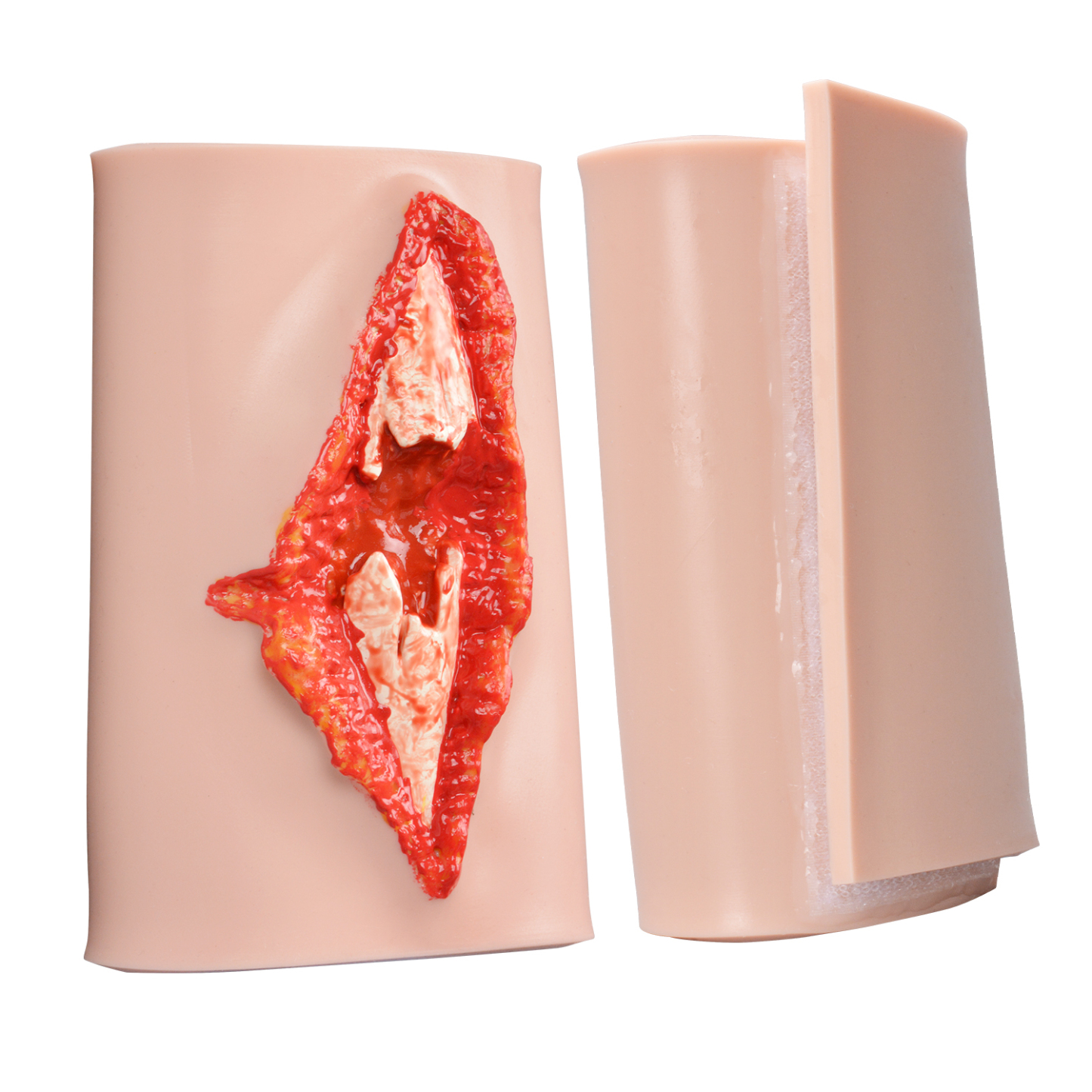 Wearable Forearm Open Fracture Wound Training Model