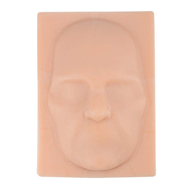 SimCoach Silicone Face Model, Mannequin Head for Injection Practice, Suture Training, Acupuncture