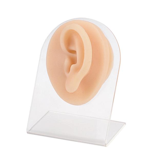 Silicone Piercing Practice Ear Model, Left