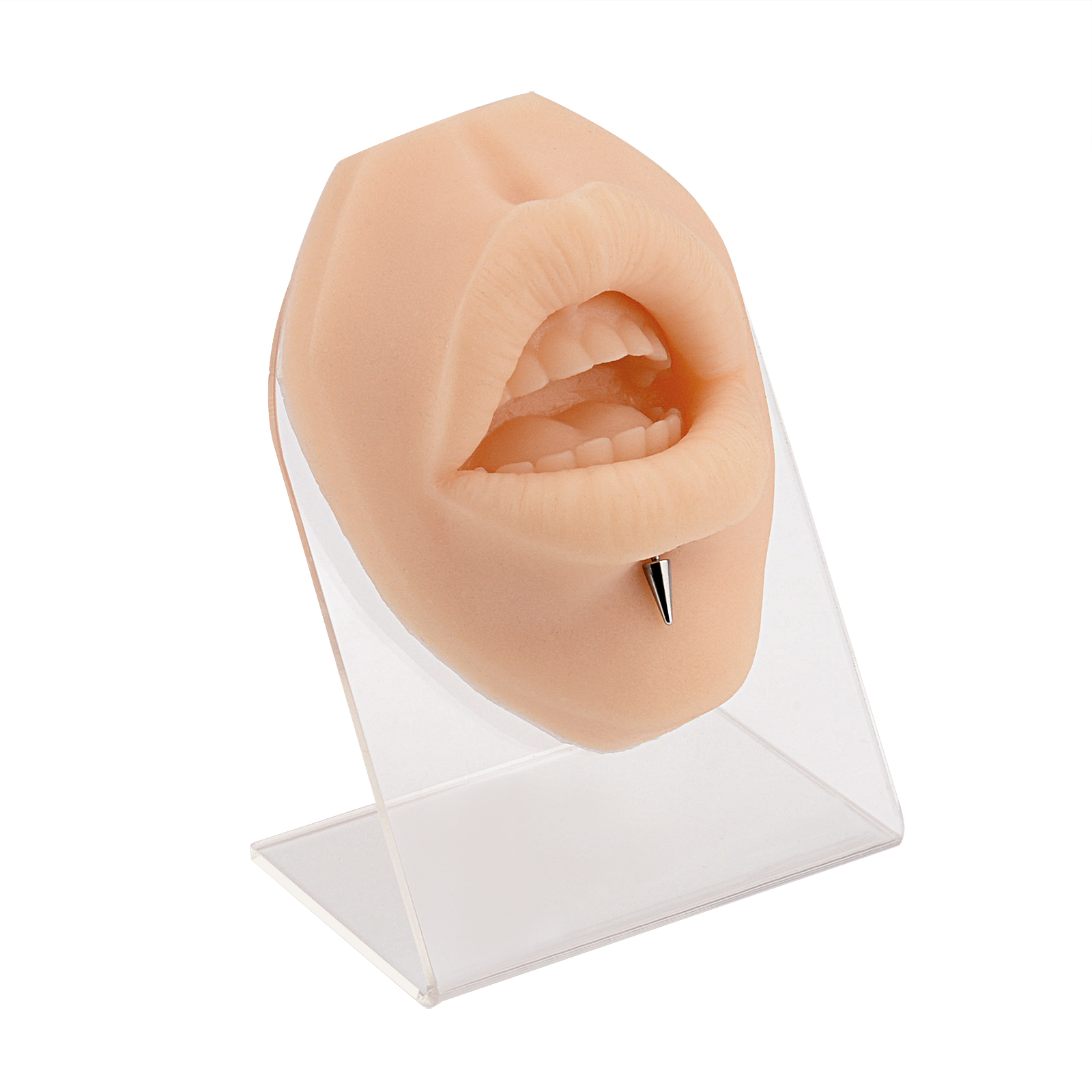 Soft Silicone Lip Ring Piercing Model