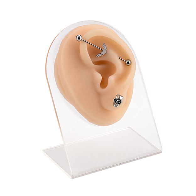 Silicone Piercing Practice Ear Model, Left