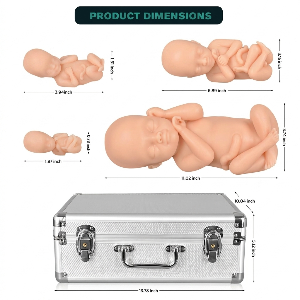 4-Stage Fetal Development Model Size Reference