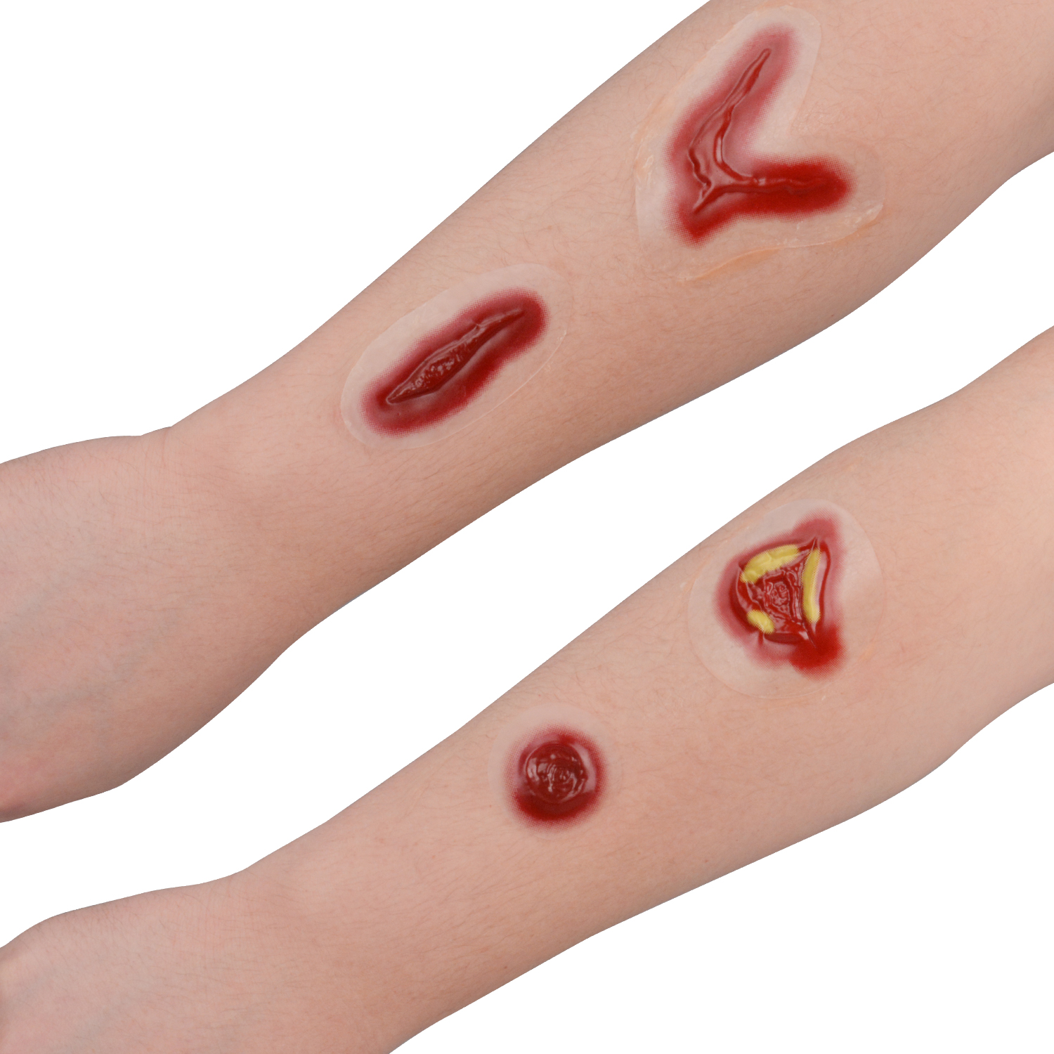 PVC Trauma Simulation Wound Kit