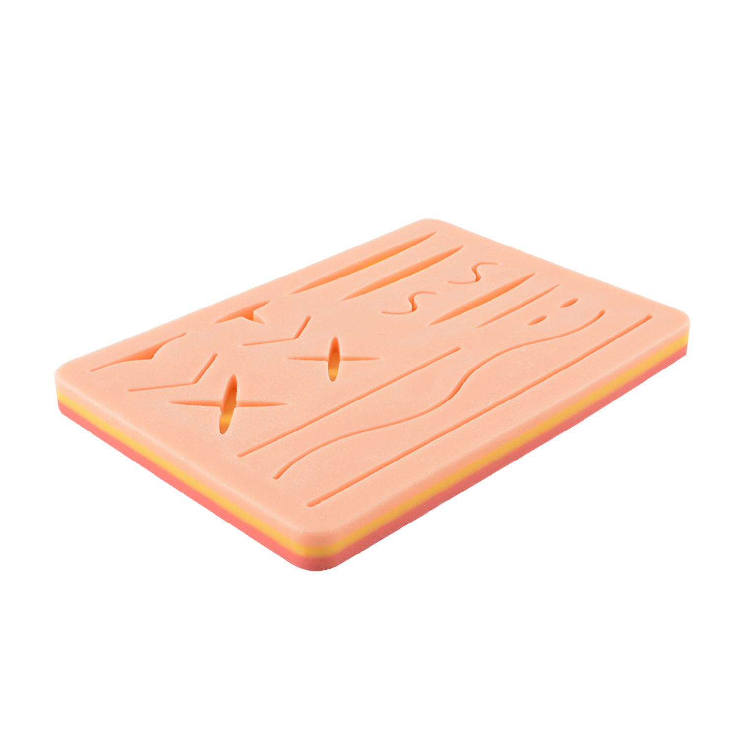 Soft Silicone Suture Pad With Pre Cut Wounds