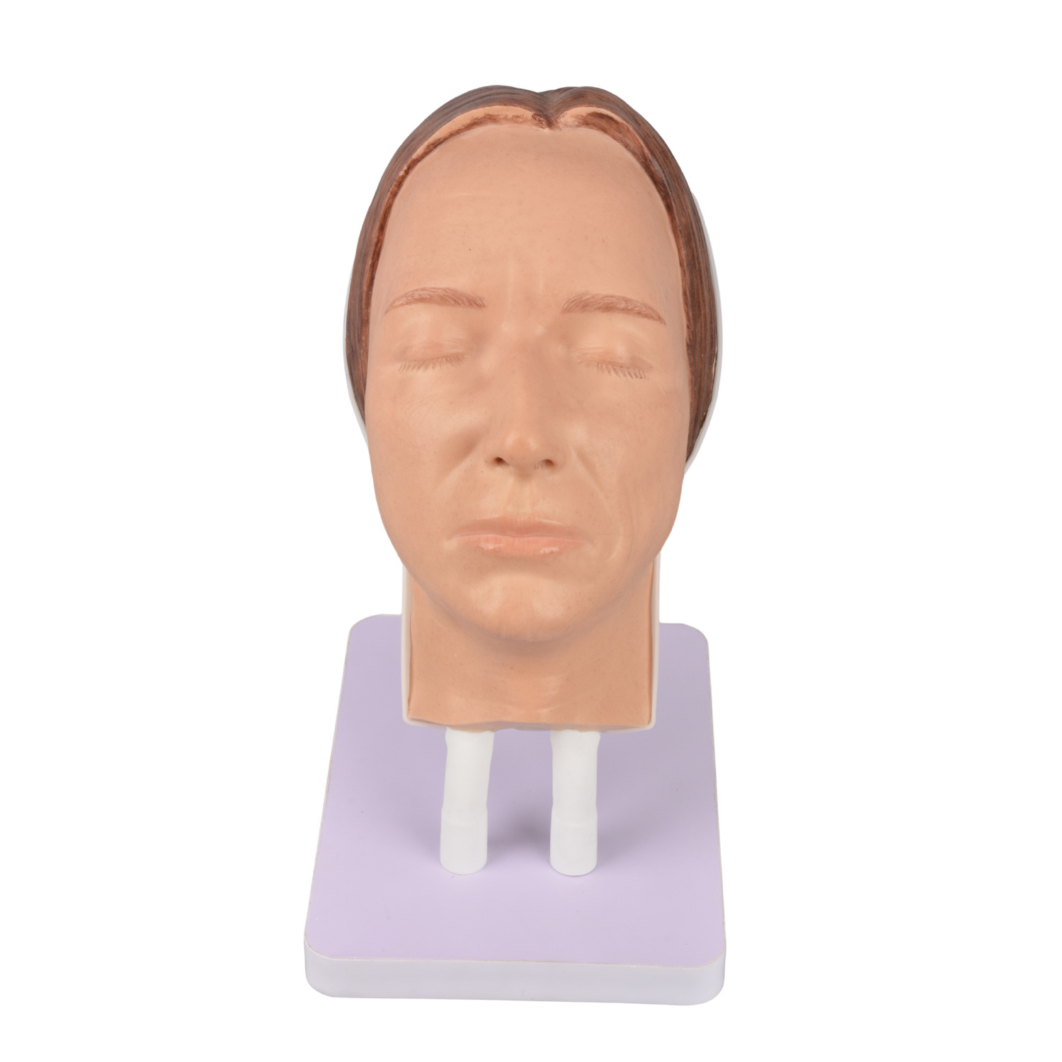 Adjustable Dual Tube Female Facial Mannequin Head Model