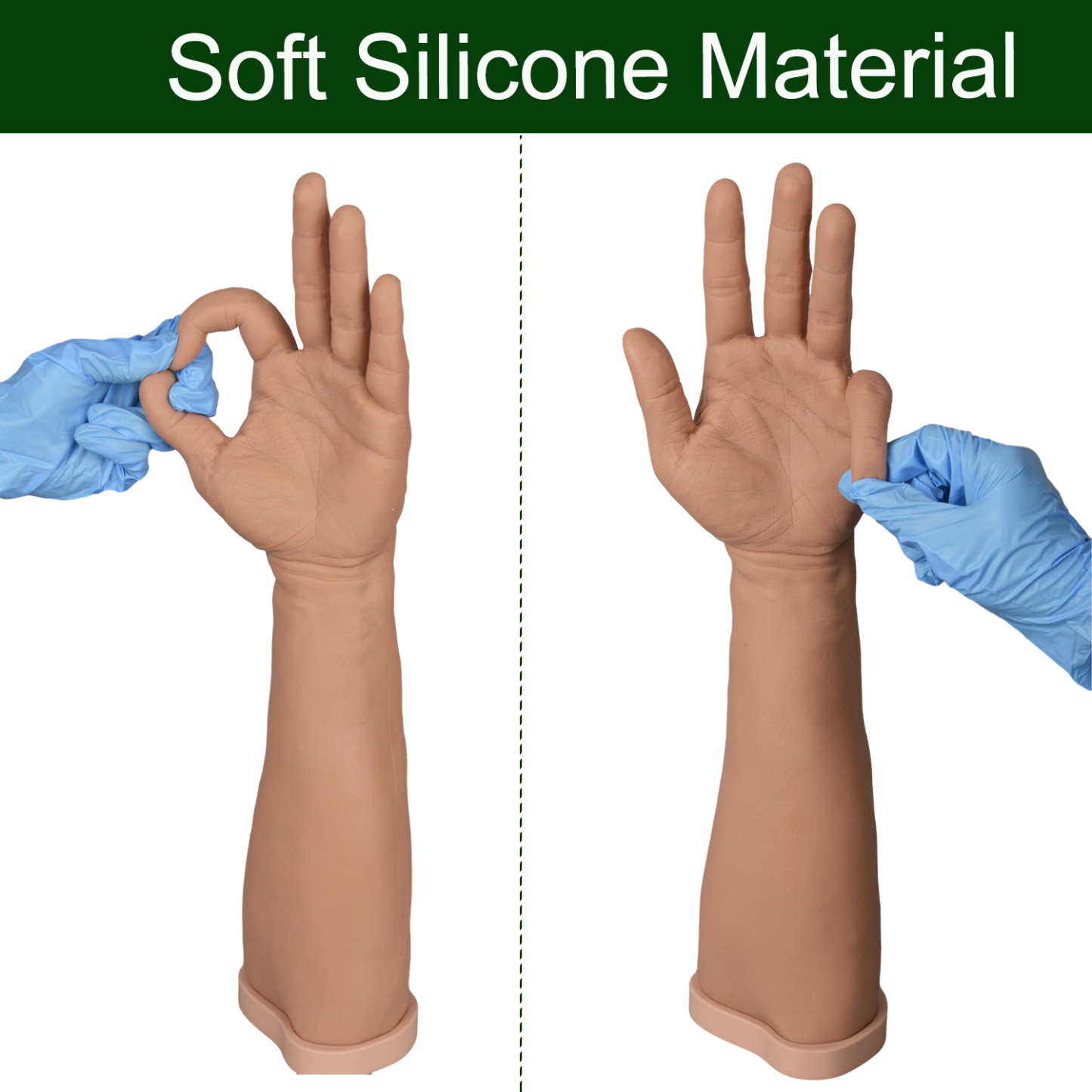 Suture Arm With Soft Silicone Material