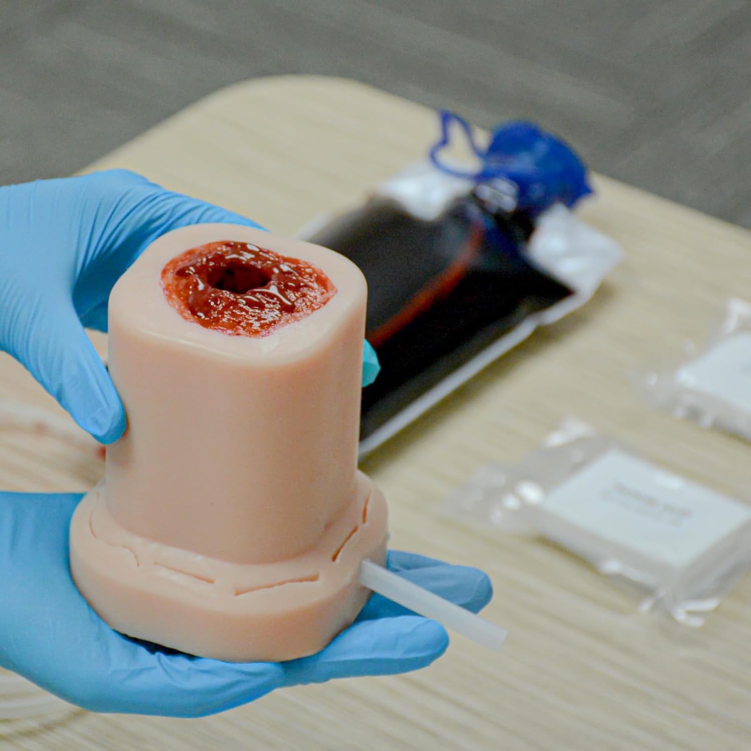 Reusable Silicone Gunshot Wound Trainer Model