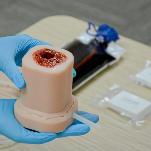 Reusable Silicone Gunshot Wound Trainer Model
