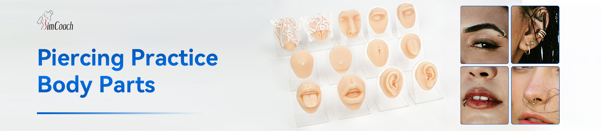 Body Piercing Practice Kit for Training & Jewelry Display