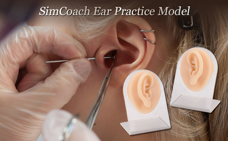 Silicone Ear for Earring Display & Piercing Practice