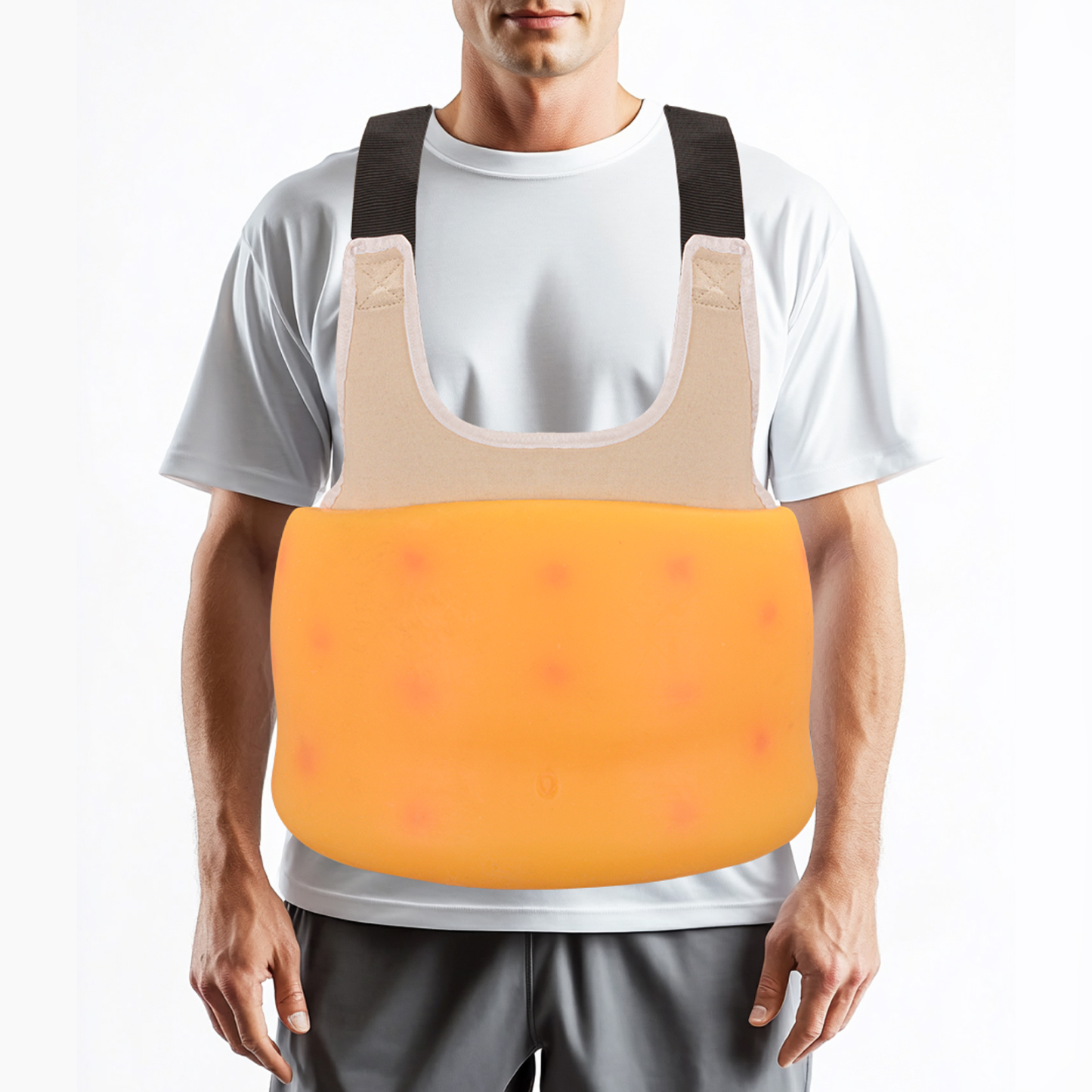 Wearable 12 Pounds Fat Simulator Vest On User