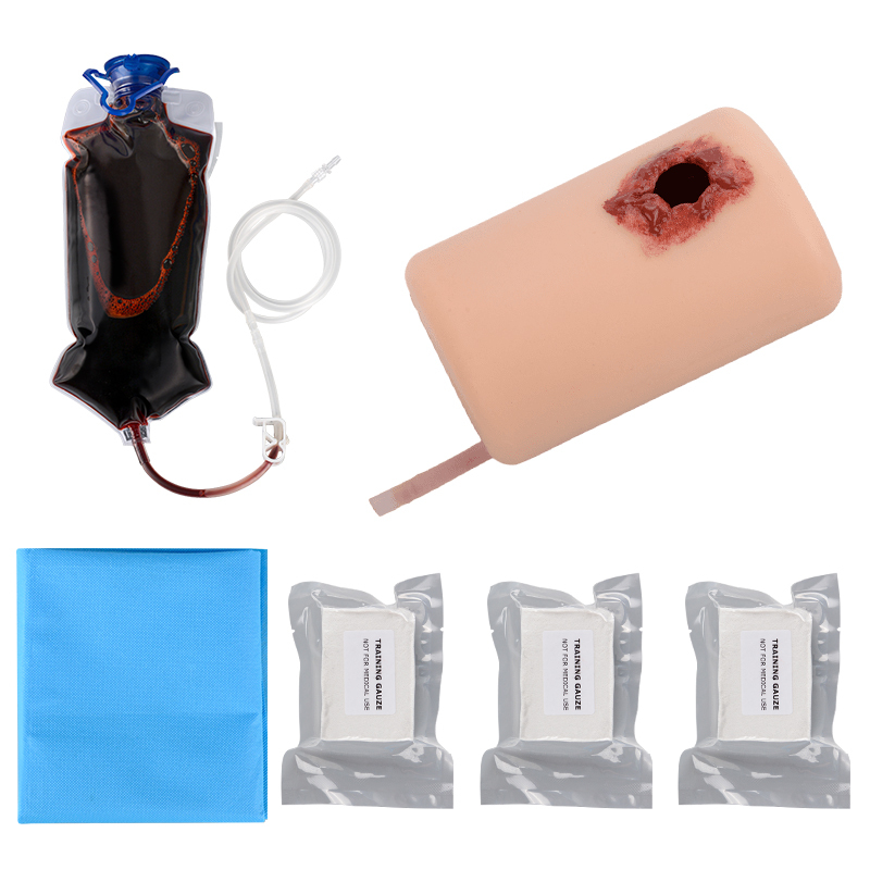 Bullet Wound Training Model Kit Contents