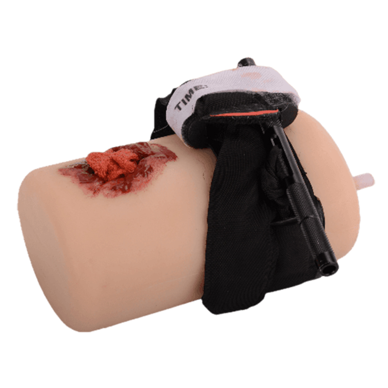 Tourniquet Application Practice on Bullet Wound Model