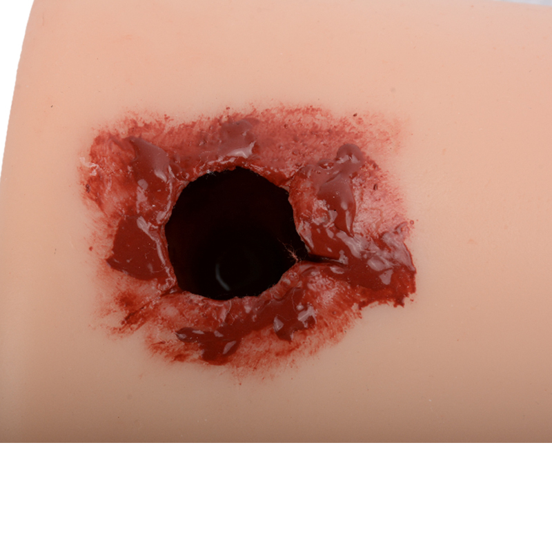 Realistic Gunshot Wound Simulation on Model
