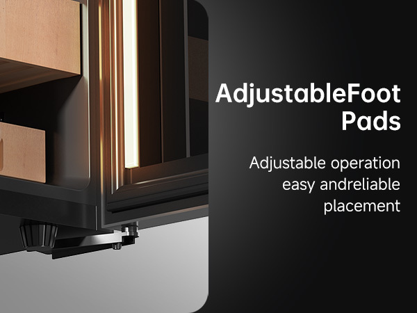 KingChii Upgrade 35L Temperature & Humidity Control Cabinet, Built-in Humidification System with Spanish Cedar Wood Shelves & Drawer Hygrometer Father's Day Gifts For Men,Holds 200 Cigars