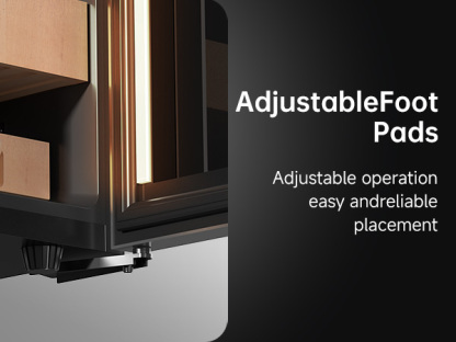 KingChii Upgrade 35L Temperature & Humidity Control Cabinet, Built-in Humidification System with Spanish Cedar Wood Shelves & Drawer Hygrometer Father's Day Gifts For Men,Holds 200 Cigars