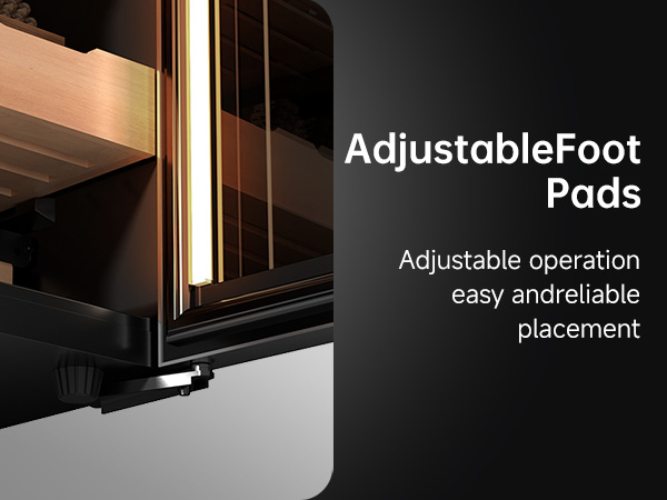 KingChii Upgrade 50L Temperature & Humidity Control Cabinet, Built-in Humidification System with Spanish Cedar Wood Shelves & Drawer Hygrometer Father's Day Gifts for Men( (350 Cigars)