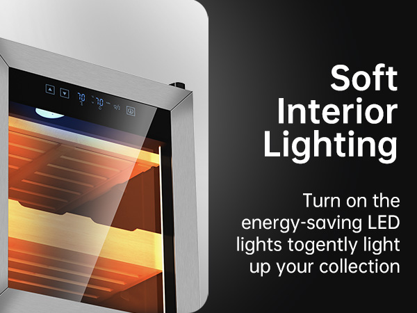 KingChii Upgrade 50L Temperature & Humidity Control Cabinet, Built-in Humidification System with Spanish Cedar Wood Shelves & Drawer Hygrometer Father's Day Gifts for Men( (350 Cigars)