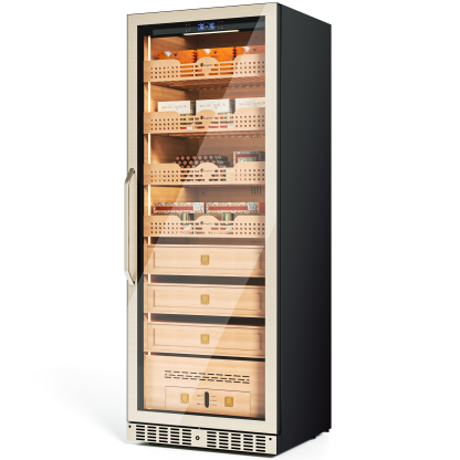 KingChii 475L Large Compressor Cigar Humidor Cabinet for Up to 3980 Cigars
