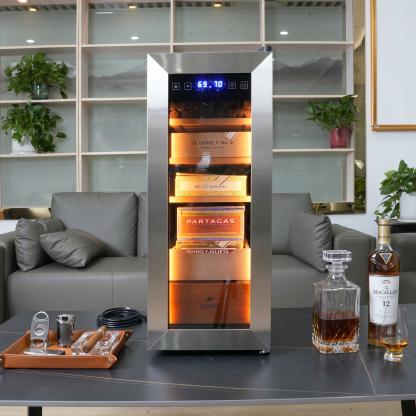 KingChii 35L Temp & Humidity Control Cigar Humidor, 200-Cigar Capacity