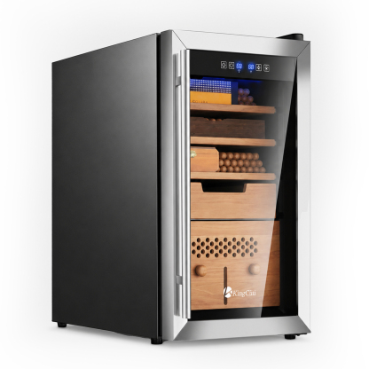 KingChii 43L Temp & Humidity Control Cigar Humidor, 320-Cigar Capacity