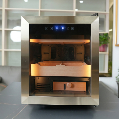 KingChii 50L Temp & Humidity Control Cigar Humidor, 350-Cigar Capacity